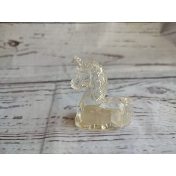 Clear Rare Vintage Unicorn Salt & Pepper Shakers Taiwan Kohara ONLY ONE - Picture 2 of 5